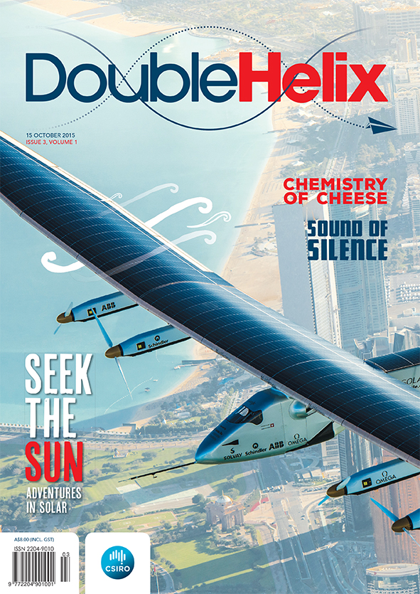 Cover image shows solar aeroplane over a coastal city backdrop.