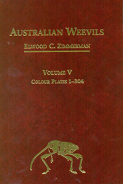 The cover image featuring a plain burgundy cover with gold writing, with a small gold weevil in the bottom center.