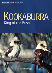 The cover image of Kookaburra, featuring two kookaburras sitting on a branch with out of focus foliage in the background.