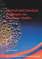 The cover image featuring condensed water droplets on the left, two orange strips on the bottom right and a plain blue background, with orange behind