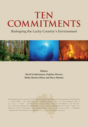 The cover image of Ten Commitments, featuring three images in a row, the f
