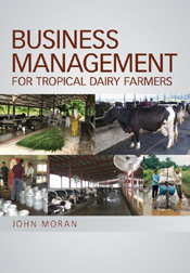 The cover image featuring five images of dairy farms, three featuring cows