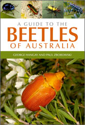 The cover image featuring a large bright orange beetle in spikey leaves and four smaller images of beetles.