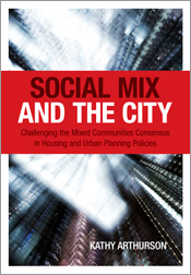 The cover image of Social Mix and the City, featuring a blurred view of ci