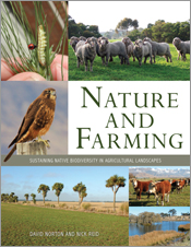 The cover image of Nature and Farming, featuring various pictures of the d