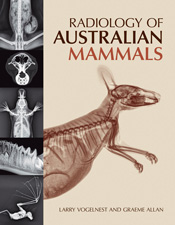The cover image of Radiology of Australian Mammals, featuring a radiograph
