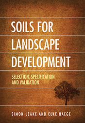 The cover image of Soils for Landscape Development, featuring a bright gol