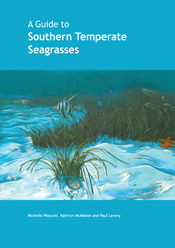 The cover image featuring a picture of seagrass in the ocean with a bright