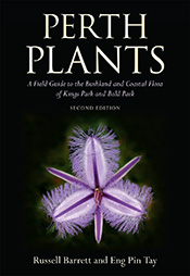 Cover of Perth Plants featuring an image of a sand-dune fringed lily on a