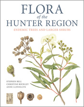 Cover of Flora of the Hunter Region featuring botanical illustrations of A