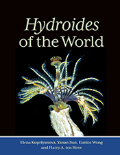 Cover of 'Hydroides of the World' featuring a stunning blue and yellow hyd
