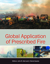 Cover of 'Global Application of Prescribed Fire', featuring four photograp
