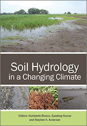 Cover of 'Soil Hydrology in a Changing Climate', featuring a variety of so