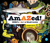 Cover of 'AmAZed!' featuring a mixture of photographs and illustrations su