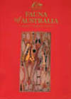 The cover image of Fauna of Australia Volume 1A, featuring a plain red cover with a rectangle brown image in the center.