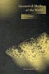 The cover image of Geometrid Moths of the World, featuring, a blurry dark grey and pale yellow image of a patterned moth in flight.