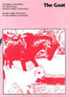 Cover image of Model Code of Practice for the Welfare of Animals: The Goat, featuring red photograph of adult goat and kid on pink background