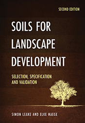 Cover of 'Soils for Landscape Development', featuring a silhouette of a tr