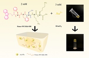 Schematic diagram of hydrogel preparation and mechanism.