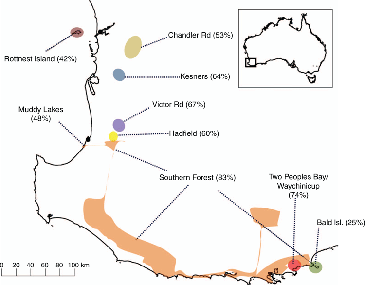 Quokka Habitat Map